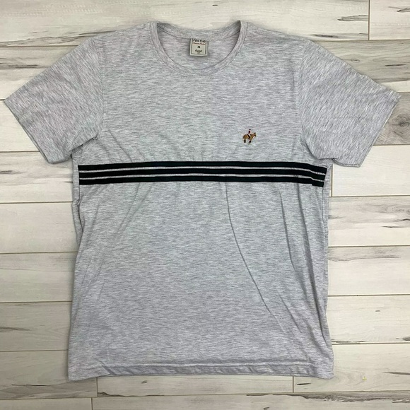Polo Club Other - Polo Club Mens Sz Medium S/S Gray Cotton T-Shirt Equestrian Embroidered Horse🐴